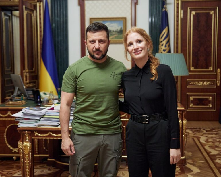 Джессіка Честейн приїхала до Києва