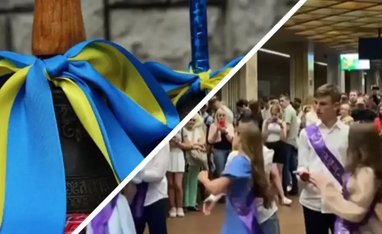 Київські випускники станцювали вальс в метро під час тривоги