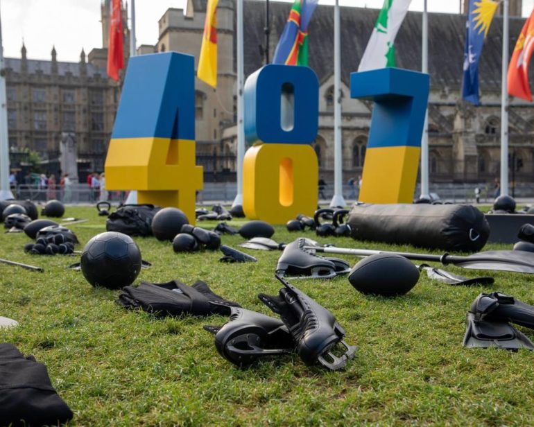 У Лондоні встановили інсталяцію на честь загиблих спортсменів України